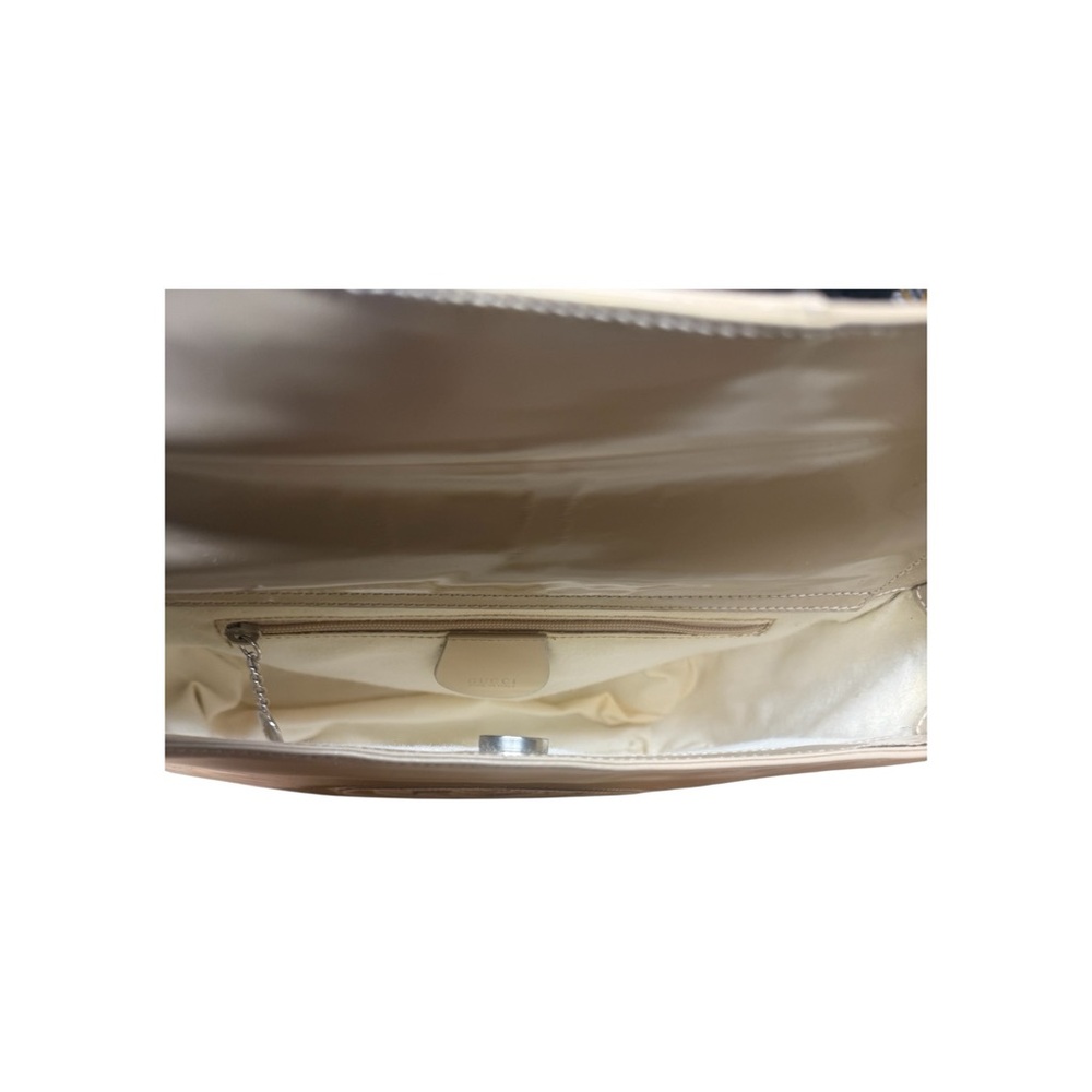 Gucci Authentic Cream Shoulder Bag (1990s Vintage) w/COA-Good Condition - Picture 5 of 13